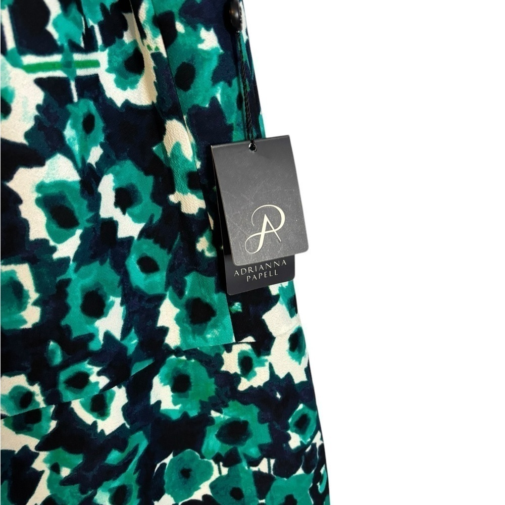 Adrianna Papell Business Sleeveless Printed Crepe Floral Shift Dress Size 10 - Picture 2 of 13